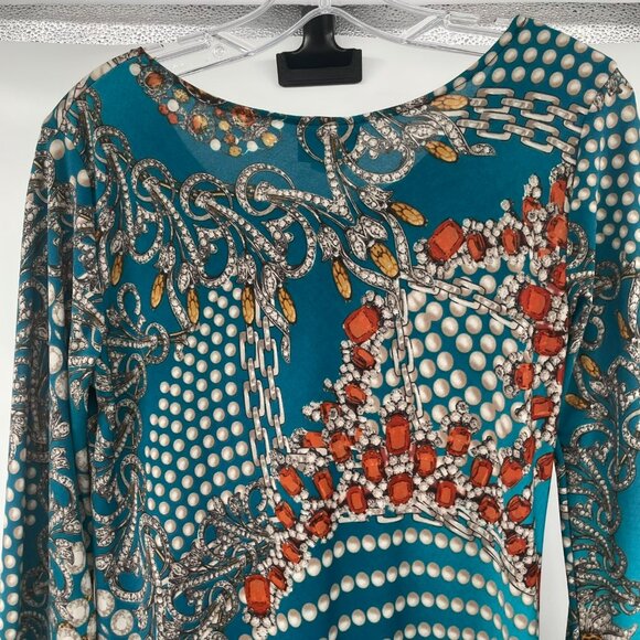 Dream Dance Womens Shift Dress 3/4 Sleeve Colorful Size Small - Picture 6 of 9